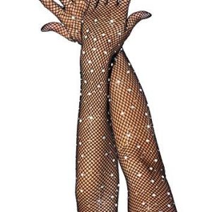 LEG AVENUE Damen Rhinestone Opera Length Handschuh für besondere Anlässe, Black, O/S, 30 g 714718548555 LEG AVENUE Damen Rhinestone Opera Length Handschuh für besondere Anlässe, Black, O/S, 30 g 714718548555
