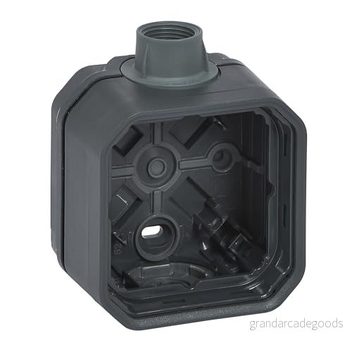 LEGRAND, Plexo New våtrum, 1 vägs, ISO 20 kabelåtkomst, färg: antracit, 069628L 3414972236416