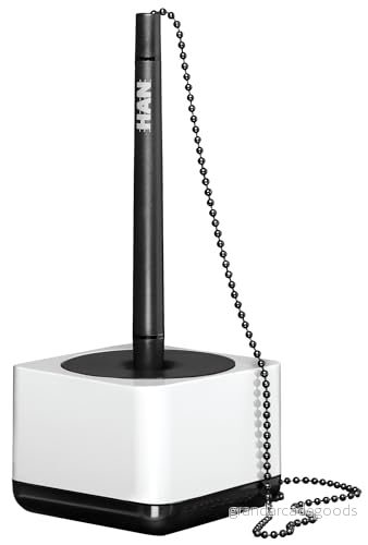 HAN 17651 32, i Line pennhållare. Elegant, attraktivt tillbehör, premiumkvalitet med extra lång kedja, vit svart 4012473176218