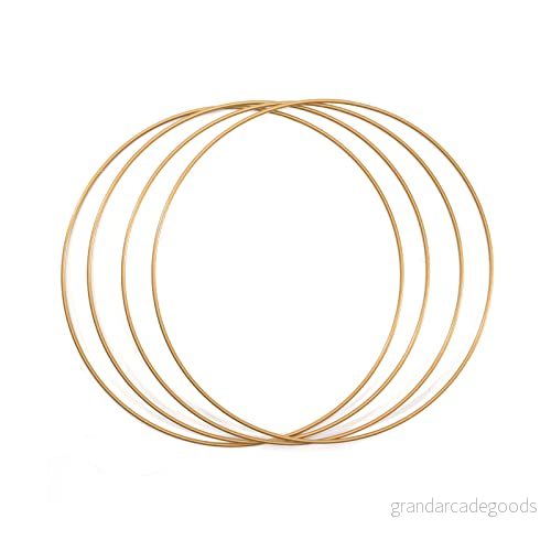 Vaessen Creative 11012 002 Ring för makramé, 25 cm, Guld 8716052231331