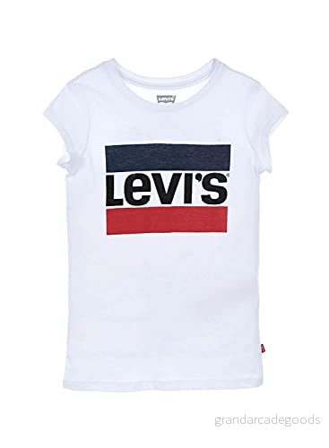 Levi's Kids sportkläder logo tee flickor, Vit, 10 år 3665115019131