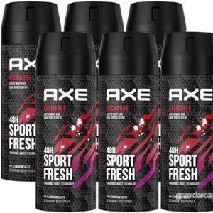 AXE Deodorant/kroppsspray män Recharge Sport Fresh 6 pack (6 x 150 ml) 8720181131912