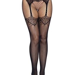Leg Avenue Fishnet tights with backseam, One Size(Black) 714718565804 Leg Avenue Fishnet tights with backseam, One Size(Black) 714718565804
