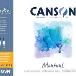 Canson Montval Block ensidig limning, DIN A3, 12 ark, 300 g/m² 3148958073206 Canson Montval Block ensidig limning, DIN A3, 12 ark, 300 g/m² 3148958073206