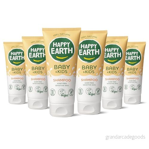 Happy Earth 100% naturligt schampo för baby och barn 200 ml 8719324667685