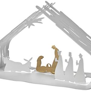 Alessi Nativity Scene Bark White BM09 W 10 cm by Michel Boucquillon & Donia Maaoui 8003299429684