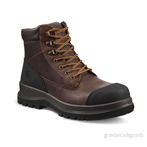 Carhartt Detroit Rugged Flex, 15 cm höga S3-säkerhetsstövlar, konstruktionssko, Mörkbrun, 42 EU 889192818606