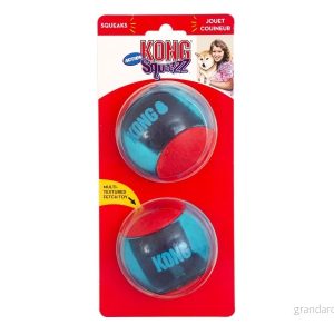 KONG Dog Toy Squeezz Action Ball Red Large (2 Pack) 35585464022 KONG Dog Toy Squeezz Action Ball Red Large (2 Pack) 35585464022