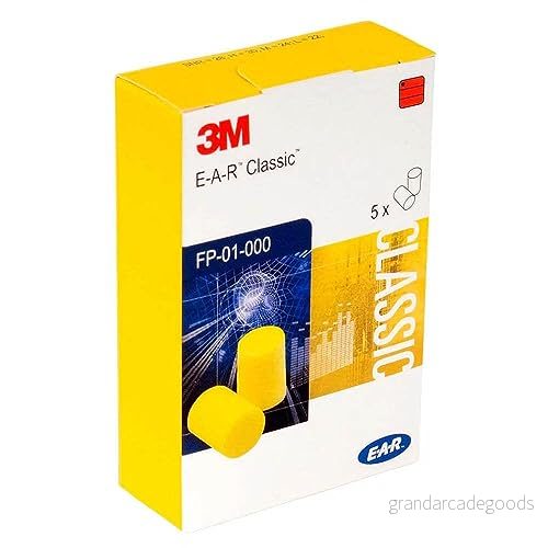 3M Ear Classic FP01000 Hörselskyddstroppar – SNR 28 dB – Gul – 250-par 4046719350612