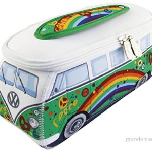 BRISA VW Collection Volkswagen neopren universal smink kosmetika toalettartiklar resa apoteksväska i T1 bussdesign (fred/grön), Fred/Grön, 30 x 14 12 cm, Stor (30 cm) 600514900560 BRISA VW Collection Volkswagen neopren universal smink kosmetika toalettartiklar resa apoteksväska i T1 bussdesign (fred/grön), Fred/Grön, 30 x 14 12 cm, Stor (30 cm) 600514900560
