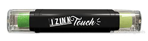 Aladine Izink Touch 8 cm bläck täckande pigment, mycket snabb torkning idealisk för stämpelavtryck, kreativ kartläggning, scrapbooking DIY och fritid grön 3660016195816