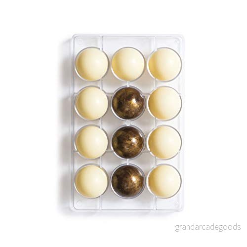 DECORA Chokladform halvklot polykarbonat, 27,5 x 17,7 2,4 cm 8024622050177