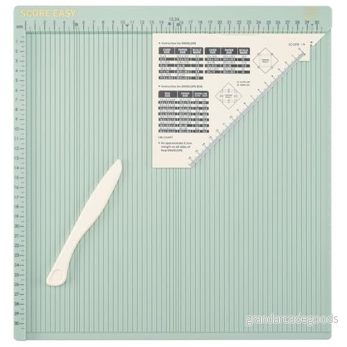 Vaessen Creative Lätt poängtavla cm i mintgrön med benmapp och guide för kortframställning pappershantverk, 30,5 x 8716052225774