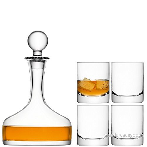 LSA Bar Whisky Set 1,6 L/250 ml klar 1 enhet munblåst & Handgjort glas BR28 5012548509520