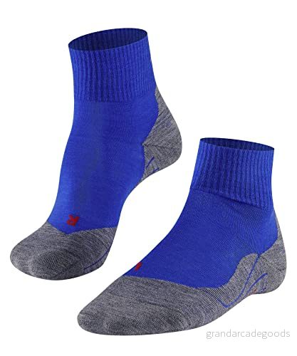 FALKE herr Vandringsstrumpor TK5 Wander Short M Sso ull funktionsmaterial tunn antiblåsning 1 par, Blå Yve 6714, 42-43 4043874163590