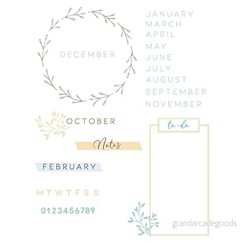 Sizzix klart Frimärken 35PK Journal av Lisa Jones, 665498 630454274308