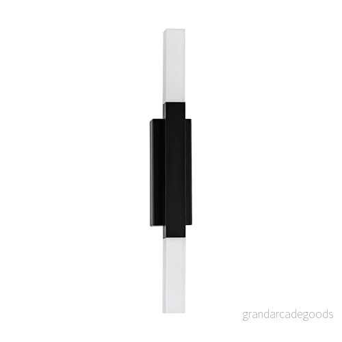 EGLO Alcudia LED Vägglampa – Svart Satinerad Plast – IP44 9008606245147 EGLO Alcudia LED Vägglampa – Svart Satinerad Plast – IP44 9008606245147