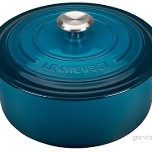 Le Creuset emaljerad gjutjärn signatur rund holländsk ugn, 5,5 qt, djup blågrön 24147289302 Le Creuset emaljerad gjutjärn signatur rund holländsk ugn, 5,5 qt, djup blågrön 24147289302