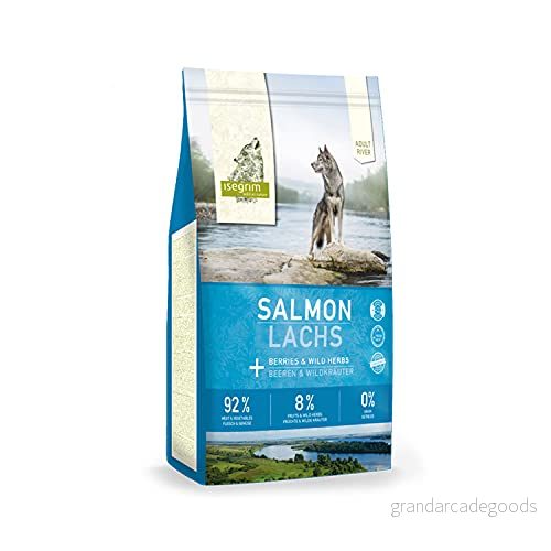 ISEGRIM Sack Vuxen Hund Lax + Vilda bär och örter, 12 kg, 4250231540035