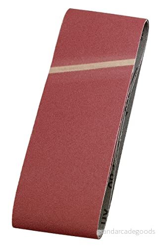 kwb 9110 06 3x slipband för tyg, 60 x 400 mm, K 60, ädelkorund, trä och metall, sandpapper bandslipmaskiner/slipmaskiner 4009319110062