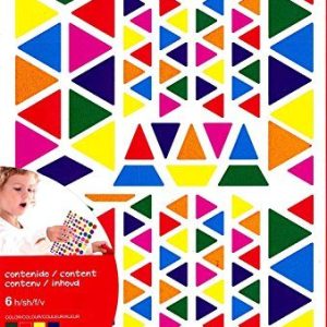 APLI Kids 13239 Flerfärgad avtagbar triangulär klistermärkesväska 6 ark 8410782132394