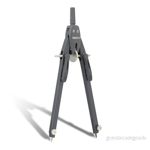 Aristo AR552811 20 BTS snabbinställningskirkel (cirklar upp till 340 mm diameter, zinkformgjutning, 2 reservstift och ersättningsnål) kjol 9003182528110
