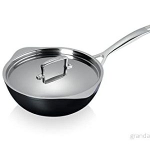 LE CREUSET Toughned non-stick stekpanna med pip och lock, 24 x 8,5 cm, silver, 51101240013100 630870320221 LE CREUSET Toughned non-stick stekpanna med pip och lock, 24 x 8,5 cm, silver, 51101240013100 630870320221