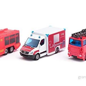 siku 6326, Räddningstjänstkit, Metall,plast, Röd,vit, Med rörliga delar 4006874063260 siku 6326, Räddningstjänstkit, Metall,plast, Röd,vit, Med rörliga delar 4006874063260
