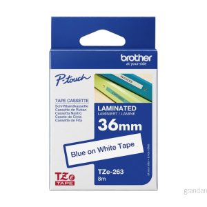 Brother TZe 263 Blått på vitt Rulle 3,6 cm x 8 m) 1 kassett(er) bandlaminat för PT H110 P Touch 3600, 550, 9500, 9600, 9700, 9800, D800, H110, P900, P950 4977766685603 Brother TZe 263 Blått på vitt Rulle 3,6 cm x 8 m) 1 kassett(er) bandlaminat för PT H110 P Touch 3600, 550, 9500, 9600, 9700, 9800, D800, H110, P900, P950 4977766685603