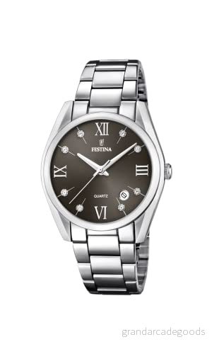 Festina dam analog kvartsklocka med rostfritt stål armband F16790/F 8430622735639