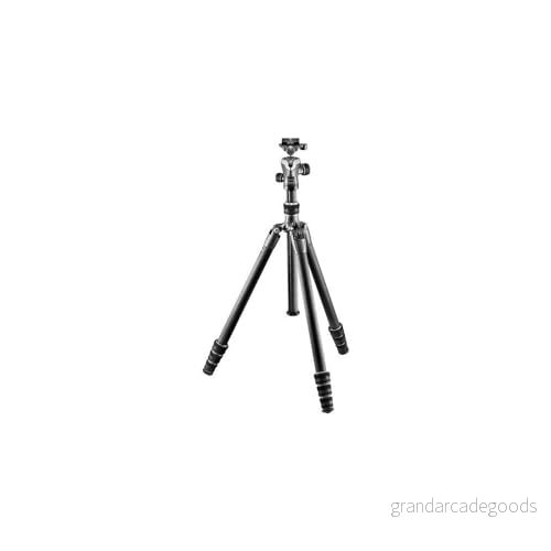 Gitzo GK1545T 82TQD Resenärstativ med mittkulhuvud kompakt, vikbart och lätt kort kolumn ingår för fotografering på marknivå, serie 1 4 sektioner, kolfiber 8024221640359