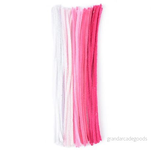 Vaessen Creative Chenille trådar, nylon, rosa, 0,8 x 30 cm 8716052159390