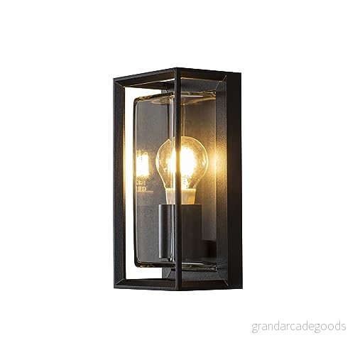 Konstsmide Vägglampa Brindisi - Utomhus - Svart - E27 - 7874750 - 13 x 26 cm 7318307874754