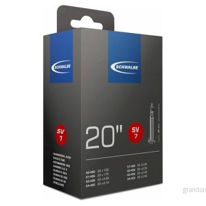 Schwalbe SV7 slang Presta 50×3,5-6,5 tum – Svart 4026495100229 Schwalbe SV7 slang Presta 50×3,5-6,5 tum – Svart 4026495100229