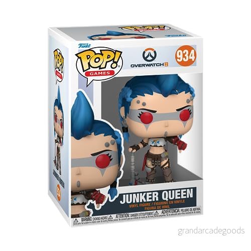 Funko Pop! Spel: Overwatch 2 Junker Queen Samlarobjekt vinylfigur Presentidé Officiella varor Leksaker för barn och vuxna TV spel fans Modellfigur samlare 889698615495