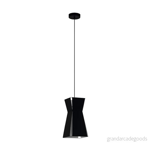 EGLO Hänglampa Valecrosia, svart, 18 cm x 9002759990824