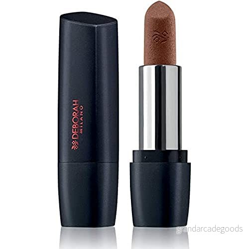 Deborah Milano Red Mat, läppstift, matt, med kollagen och hyaluronsyra, 26 nude skal, ger intensiva voluminösa läppar, 4,5 g 8009518373455
