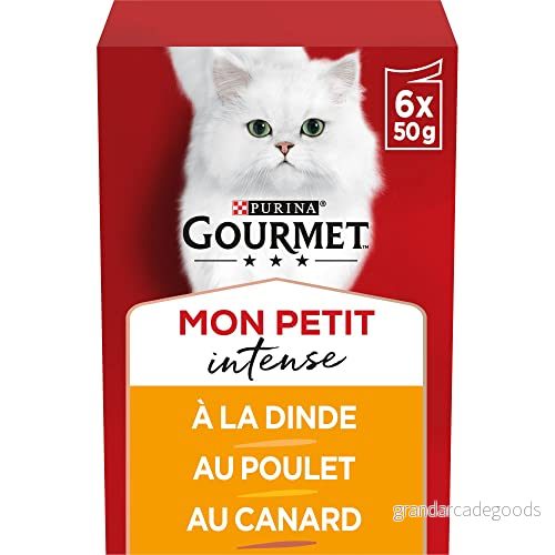 Gourmet Mon Petit måltider för vuxna katter smak valbar (6 x 50 g förpackning med 8) 7613034453075
