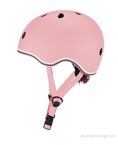 Globber Unisex ungdom Jr Go up hjälm pastell rosa XXS/Xs 4551 cm hörlurar, pastellrosa 4895224402152