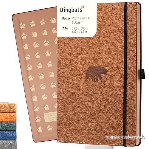 Dingbats* Wildlife A4 Brown Bear Notebook Squared 5285003136801