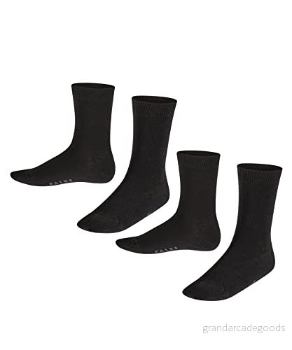 Falke Herr Strumpor Happy - 2-pack - Bomull - Enfärgade - Svart - Storlek 43-46 4043874491839