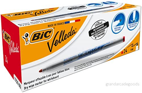 BiC VELLEDA whiteboard 1721 fickkula keton markör 1,5 mm svart (låda 24)_PARENT_SPIG9 Enda Box 24 Röd 3086121721038