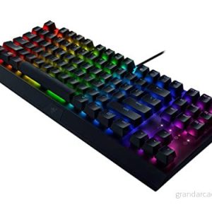 Razer BlackWidow V3 Tenkeyless (Green Switch) mekaniskt speltangentbord utan numeriskt tangentbord (klickande mekaniska brytare, kompakt, fullt programmerbara knappar) QWERTZ DE layout svart 8886419346043 Razer BlackWidow V3 Tenkeyless (Green Switch) mekaniskt speltangentbord utan numeriskt tangentbord (klickande mekaniska brytare, kompakt, fullt programmerbara knappar) QWERTZ DE layout svart 8886419346043
