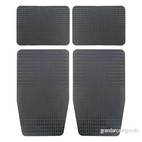CARPOINT 0310005 Ensemble de tapis sol Caoutchouc avant et arrière noir 8711293014460