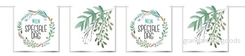 Folat 66950 Bunting girland 'Mijn Speciale Dag' Grön 6 meter 8714572669504