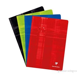 Clairefontaine 63122C en häftad anteckningsbok A4 21 x 29,7 cm 80 sidor små rutor vitt papper 90 g laminerat kortfodral slumpmässig färg 3329680631227 Clairefontaine 63122C en häftad anteckningsbok A4 21 x 29,7 cm 80 sidor små rutor vitt papper 90 g laminerat kortfodral slumpmässig färg 3329680631227