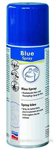 Kerbl Hudvård Bluespray, 200 ml (vårdspray för djurhud) nr 15890 4025685002084