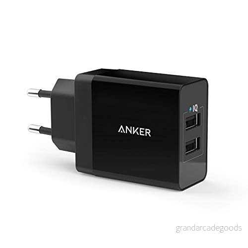 Anker PowerPort Dual USB Snabbladdare 12W Svart 848061019612