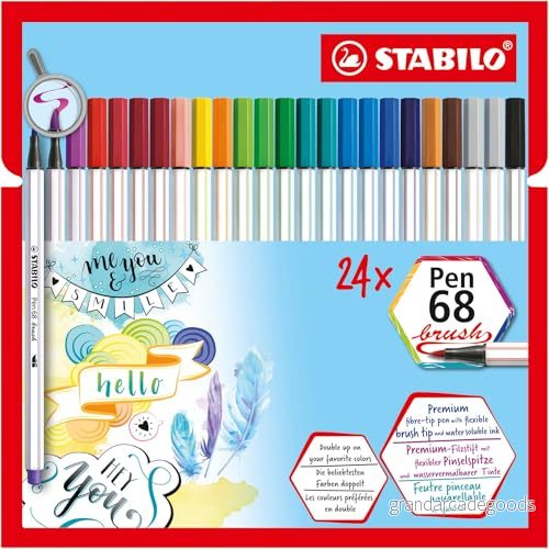 Ensemble de Marqueurs Stabilo Pen 68 brush Coffret 4006381561068