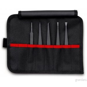 KNIPEX Sats med plastpincetter ESD, 5 delars 4003773087069 KNIPEX Sats med plastpincetter ESD, 5 delars 4003773087069